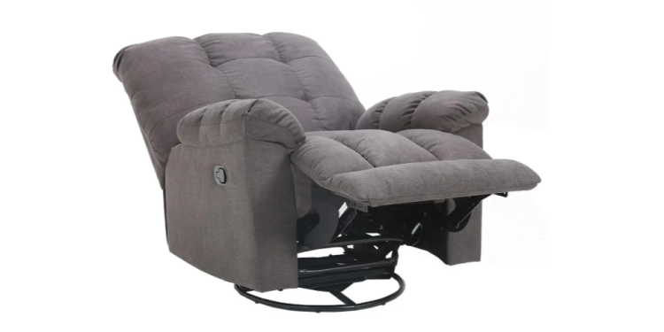 Grauer Relaxsessel mit Funktionen von ROLLER